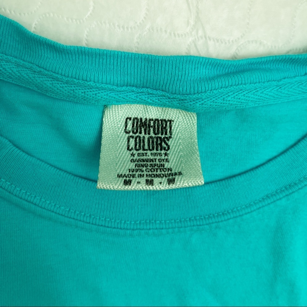 Ivory Ella turquoise signature logo elephant short sleeve pocket t-shirt - Picture 7 of 9